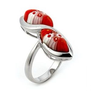 Murano Glass silver 925 ring by Alan K